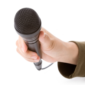Hand with Mic